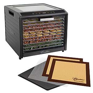 Excalibur 10 Tray Performance Digital Dehydrator Drying Sheet Bundle,Stainless Steel $239.99 Free shipping Costco.com