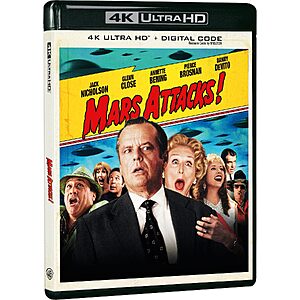 Mars Attacks!(4K Ultra HD + Digital) $15