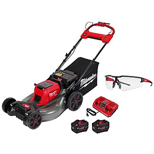 Milwaukee M18 FUEL Brushless Cordless 21 in.Walk Behind Dual Battery Self-Propelled Mower w/(2) 12Ah Batteries & Safety Glasses $949