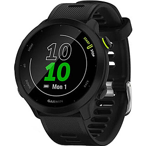 Garmin Forerunner 55 GPS Running Watch & Activity Tracker - Black $143.99