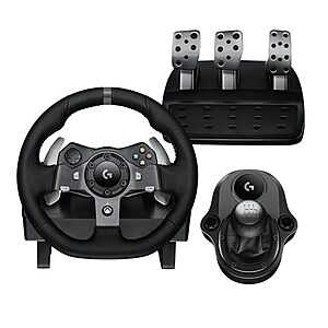 AC] $194.99* | Logitech G920 Driving Force Racing Wheel & Pedals + G Driving Force Shifter (XB/PC) at Amazon
