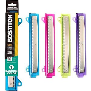 NEW] $3.99 | Bostitch Office Ring Binder 3 Hole Punch,5 Sheets,Includes One Punch in Assorted Colors (RBHP-4C) at Amazon