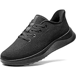 Bruno Marc Men's Hands Free Slip on Rommy Toe Walking Shoes Lightweight Breathable Comfortable Casual Sneakers,Size 8,All Black,SBWA26002M $25.49