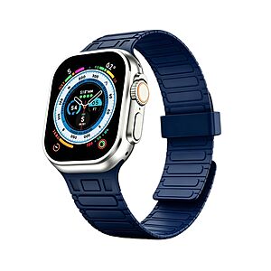 O-SEN Silicone Magnetic Sport Band Compatible w/ Apple Watch (38mm-49mm,Various Colors) from $4.49 + Free Shipping w/ Prime or on $35