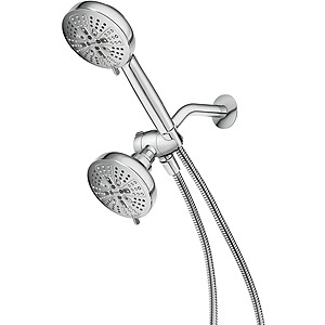 Moen Hydro Energetix 5" Diameter High Pressure Dual Shower Head with Handheld Spray Combo,8 Shower Head Spray Settings,Diverter Valve,Chrome Finish,200C0 + Free Shipping $23.92