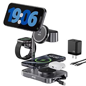 Acer 25W Wireless Fast Charging Station,6 in 1 magsafe Charger Stand S5 $45.49