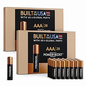 56-Count Duracell Coppertop AAA Alkaline Batteries $25.95 + Free Shipping w/ Prime or on $35