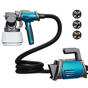 Amazon – Tilswall Shark800 Paint Sprayer HVLP 800W Electric Spray Paint Gun,Blue - $44.99 w/ Code