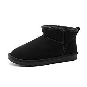 Bruno Marc Men's Suede Short Winter Boots (Black or Chestnut) $22.79 + Free Shipping w/ Prime or on $35+