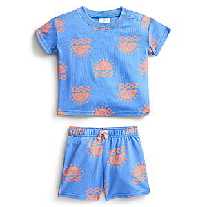 Baby Boys Allover Print Short Sleeve Tee and Shorts Set,2-Piece $3.76+ Lion King,Mickey,Jurassic World
