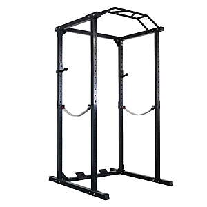FlexWave Four-Post Power Cage,All-Black,2x2 Steel Frame for Home Strength & Squat Training $99.99