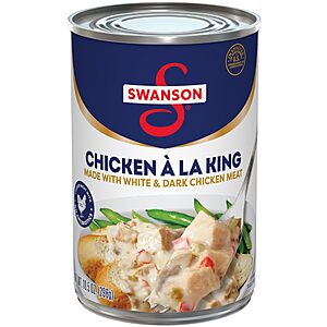 Swanson Chicken á la King With White & Dark Meat Canned Chicken,10.5 Oz~$1.46 After Coupon & S&S @ Amazon