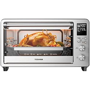 99.99 | TOSHIBA ChefFry Air Fryer Toaster Oven Combo,26.4 QT Large Capacity,12-in-1 Countertop Toaster Oven,Stainless Steel at Amazon