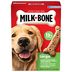 24-Oz Milk-Bone Original Large Dog Biscuit Treats $3.98 + Free Shipping w/ Walmart+ or on $35