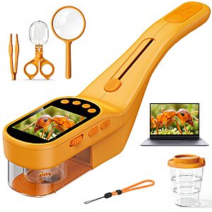 SIIOOE Kids Bug Catcher Microscope 500X HD Zoom $15.99 + Free Shipping