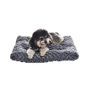 13.64:Amazon Basics Washable Cat and Dog Bed and Crate Pad,23" x 18" x 2.5",Gray