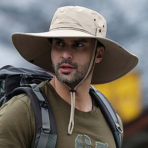 10 FS WALMART+ in choice of colors:Sold by Cowin:Sun Hat for Men Sun Protection Wide Brim Bucket Hat Waterproof Breathable