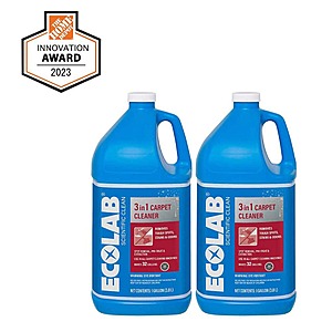 2 pack,ECOLAB 1 Gal.3-in-1 Carpet Cleaner Concentrate,$18.13,FS,Home Depot