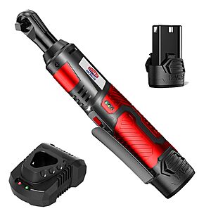 3/8" Dobetter Cordless Electric Ratchet Wrench w/ 2Ah Battery & Quick Charger (Red) $19.99 + Free Shipping w/ Prime or on $35