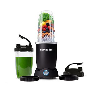 nutribullet Pro+ Personal Blender,Pulse,1200W,Matte Black,N12-1001MK | 1200W Blender with Pulse button,32 oz & 24 oz To-Go Cups with travel lids.Dishwasher Safe.$79.99