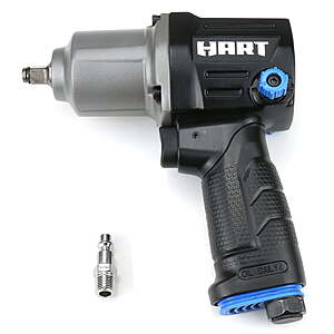 HART 3/8 in.Air Impact Wrench 250 ft-lbs of Torque $27.97 + Free S&H w/ Walmart+ or $35