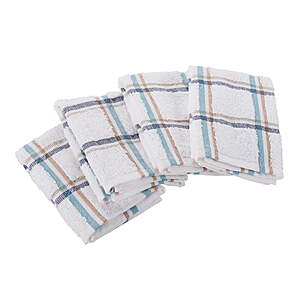 3.58 FS Walmart+ or Pick Up Mainstays 4-Pack 12”x12” Woven Kitchen Dish Cloth Set,Multi (4.7/5 Star Rated