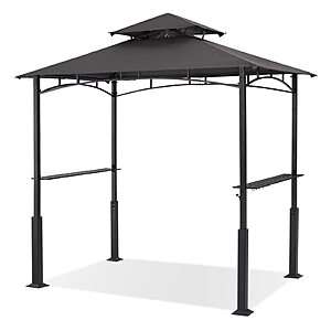 ABCCANOPY 8x5 Grill Gazebo BBQ Shelter with 2 LED Lights,Dark Gray $114.53
