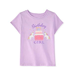 Garanimals Baby & Toddler Girl Shirts Single (Sizes Tee 0-2T,Purple) $1.53 + Free S&H w/ Walmart+ or $35