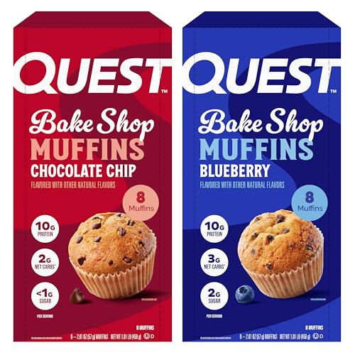 Quest Bake Shop Bundle,Bluebe...t Carbs,<1-2g Sugar,16 Count