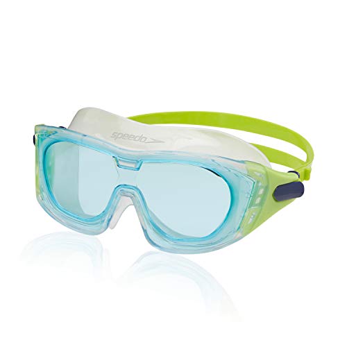 Speedo Unisex-Child Swim Goggles Proview Mask,Clear/Celeste