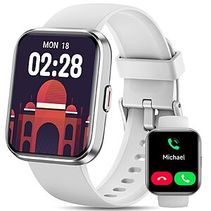 Amazon - Womens Smart Watch for Android/ iPhone,Fitness Tracker Watch for Men Women - $21.99
