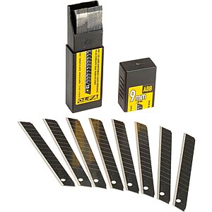 OLFA 9mm Snap Off Replacement Blades,50 Pack (ABB-50B) - Ultra-Sharp Black Utility Knife Replacement Blades $14