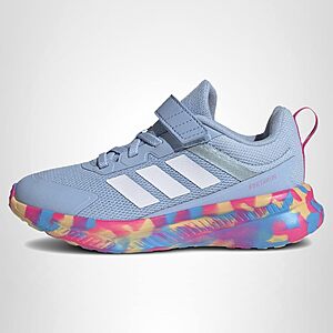 adidas Unisex-Kids Fortarun 4.0,Blue/Magic Grey Metallic/Lucid Pink,10.5 $37.5