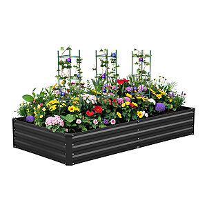 Kymari Galvanized Raised Garden Bed 12" X 72" X 36" (4 Colors) $37.99,12" X 96" X 48" from $42.99 + Free Shipping