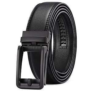 SENDEFN Men's Leather Dress Casual Belt 1 3/8" Automatic Adjustable Click Buckle Belts $5.49