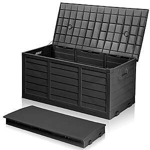 Ktaxon 75 Gallon Outdoor Storage Resin Deck Box $40 + Free Shipping @ Walmart