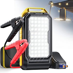 AUXITO 3-In-1 16000mAh Portable 12V 7000A Car Jump Starter, Power Bank & Camping Light $29.99 + Free Shipping