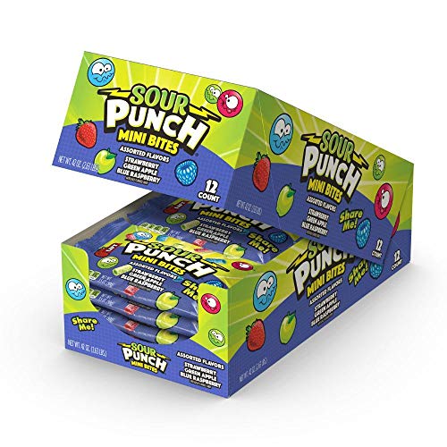 Sour Punch Mini Bites Strawber...ewy Candy 3.5oz Bag (12 Count