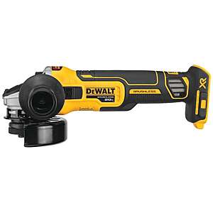 YMMV DeWalt 20V MAX XR Cordless Brushless 4.5 in.Slide Switch Small Angle Grinder with Kickback Brake (Tool Only) $100