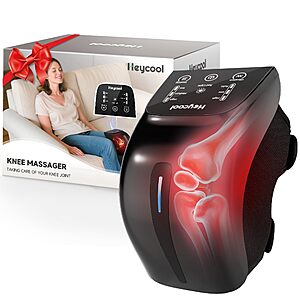 Prime] Heycool Cordless Electric Knee Massager w/ Heat & Vibration,3 Heating Levels 3 Massage Modes $28.49 + Free Shipping