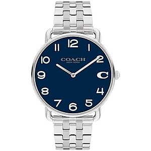 87.50 | 41mm Coach Elliot 2H Quartz Watch for Men at Amazon
