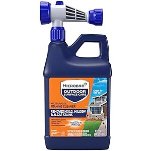 NEW] $11.42 | 64-Oz MICROBAN Outdoor Surface Care Multi-Purpose Foaming Cleaner at Amazon