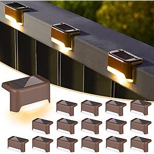 16-Pack SOLPEX Waterproof Outdoor LED Solar Deck Lights (Warm White) $14.99 + Free Shipping w/ Prime or on $35
