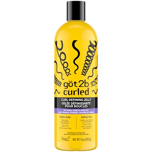 got2b Curled Defining Jelly,Curl Gel for Wavy to Coily Hair