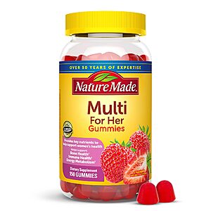 Nature Made Multivitamin For Women, 150 Count, 75 Day Supply at Amazon $5.09