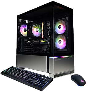 CyberPowerPC Gamer Master Gaming Desktop,AMD Ryzen 5 8400F,NVIDIA GeForce RTX 5060 8GB,16GB DDR5,1TB SSD,Black,GMA7300WSTD $450