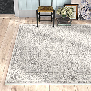 7'10" x 10' Kelly Clarkson Home Oriental Indoor Rug (Grey/White) $99.99 + Free Shipping