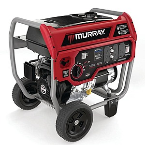 6875-Watt Recoil Start Gasoline and Propane Powered Dual Fuel Portable Generator with CO Sensor.$362.1