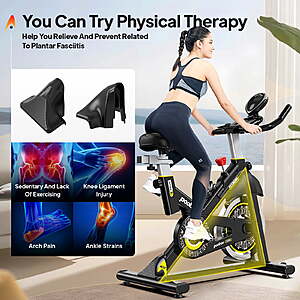 166 FS WALMART:By Pooboo Exercise Bikes Cardio Workout Cycling Bicycle Training Indoor Cycling Bike Stationary Bike with LCD Monitor Weight up to 350 lbs