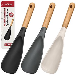 3-Pack VITEVER Cooking Heat Resistant Silicone Spoon Spatula $8.49 + Free Shipping w/ Prime or on $35